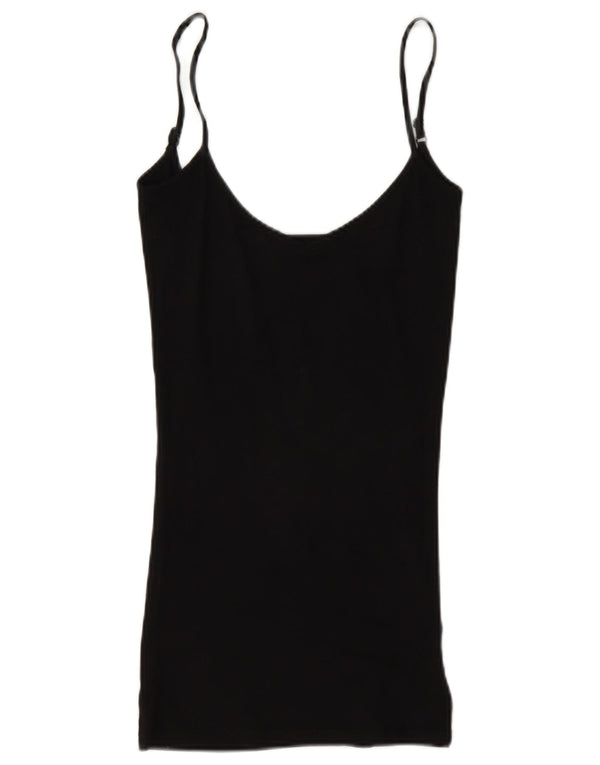 Guess Damen Cami Top UK 4 XS Schwarze Viskose