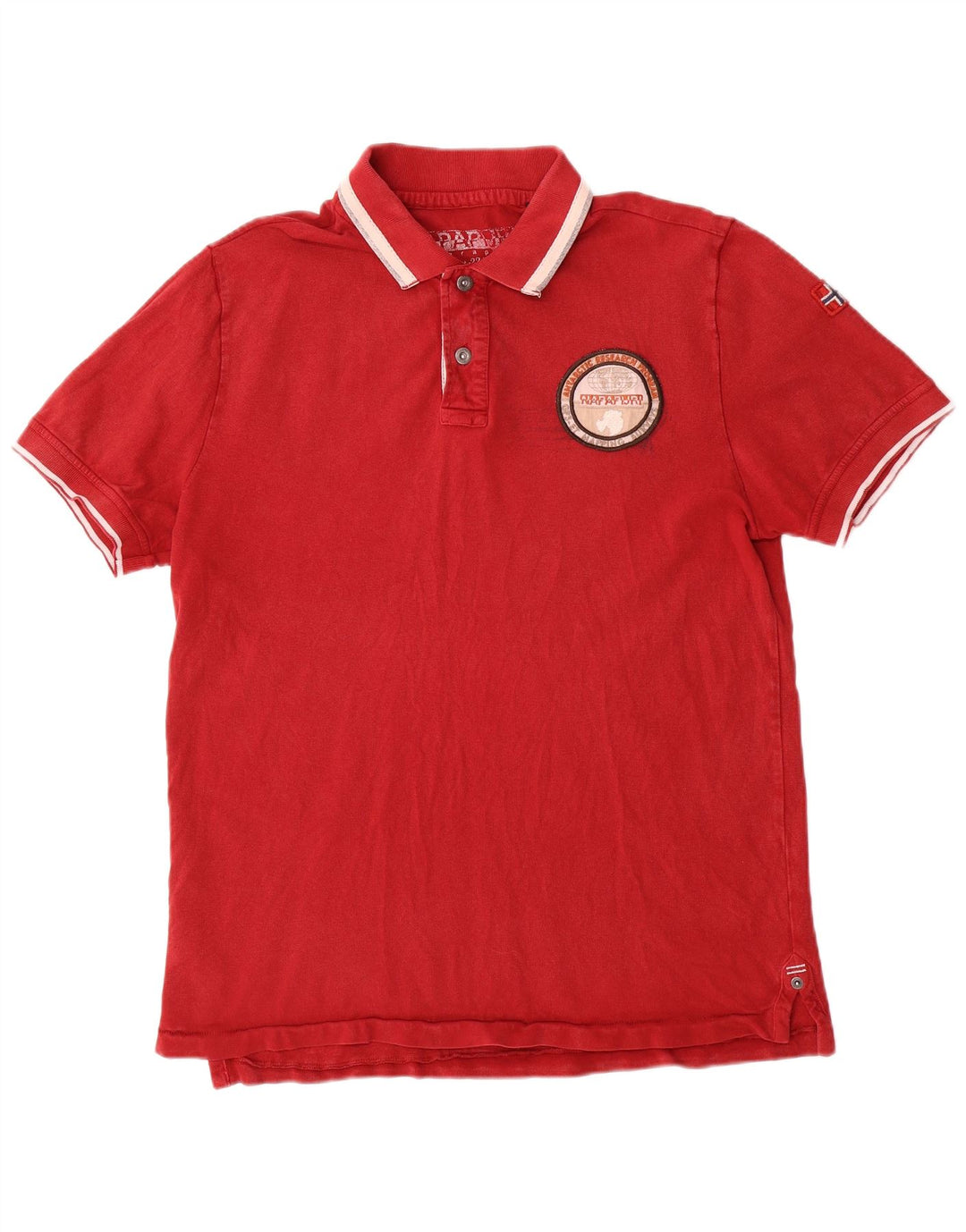 NAPAPIJRI Herren Geographic Poloshirt Mittelrot