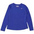 New Balance Damen Top Langarm UK 14 Large Blau Polyester