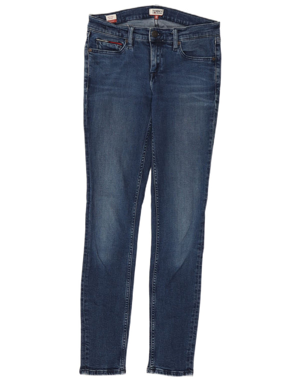 Tommy Hilfiger Damen Nora Mid Rise Skinny Jeans W28 L30 Blaue Baumwolle