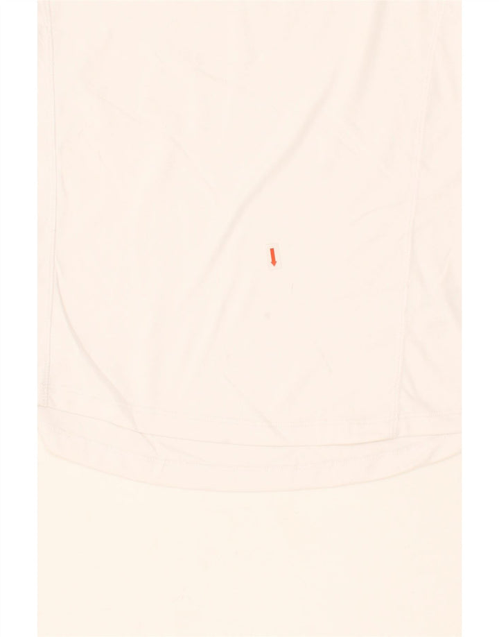 EDDIE BAUER Womens Hooded Top Long Sleeve UK 10 Small White Polyester Vintage Eddie Bauer and Second-Hand Eddie Bauer from Messina Hembry 
