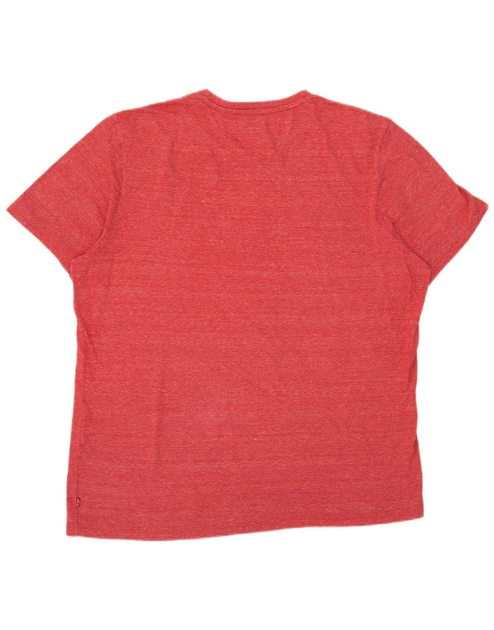 Levi's Herren Grafik-T-Shirt-Oberteil XL Rot meliert