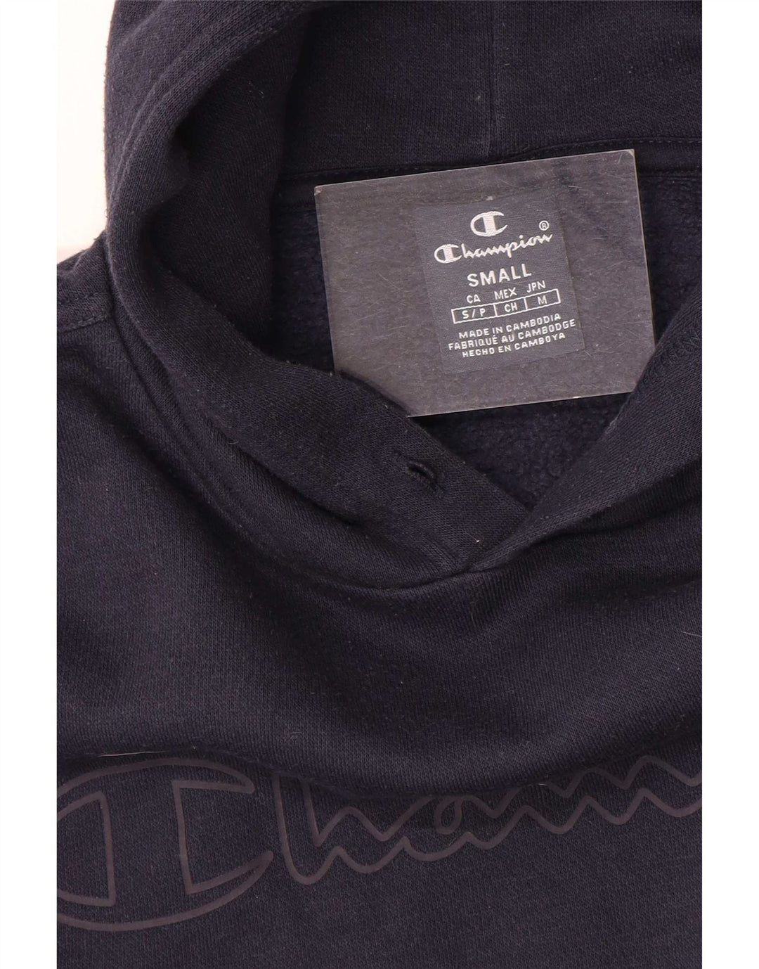 Champion Herren-Kapuzenpullover mit Grafik, Größe S, Marineblau