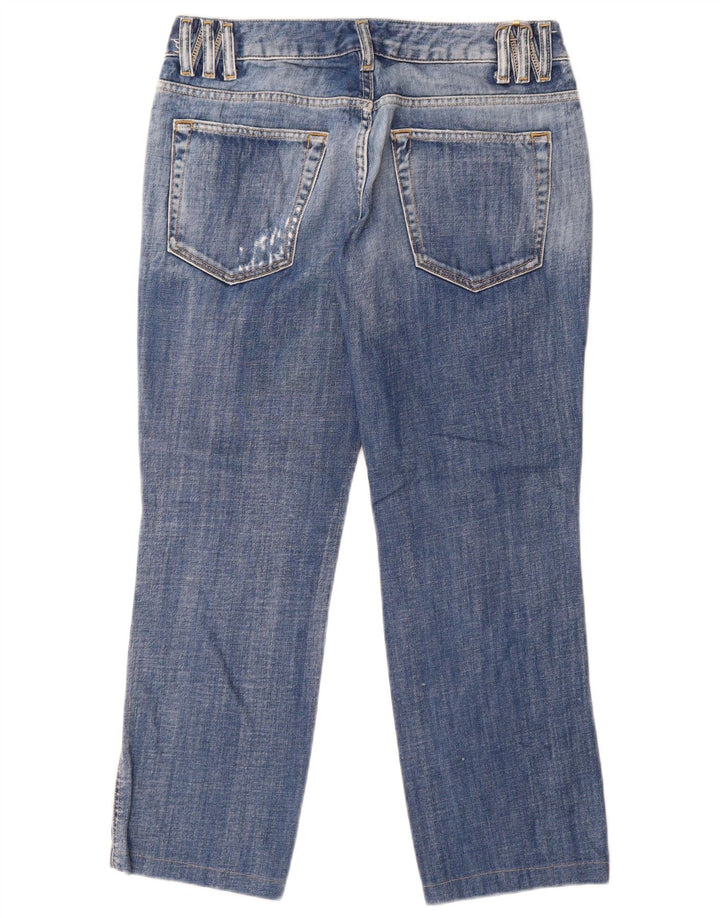 Diesel Damen Looppy Distressed Straight Jeans W32 L26 Blaue Baumwolle