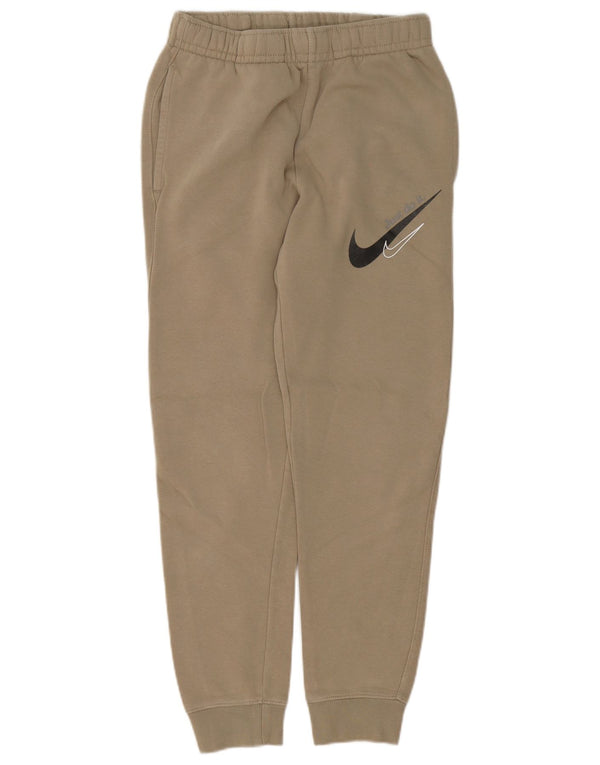 Nike Damen-Trainingsanzug mit Grafik, Jogginghose, UK 4, XS, Beige, Baumwolle