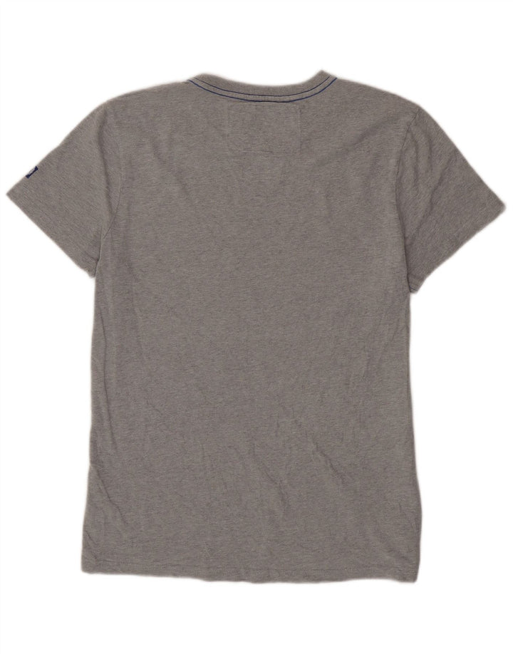 Superdry Herren Grafik-T-Shirt-Oberteil XL aus grauer Baumwolle