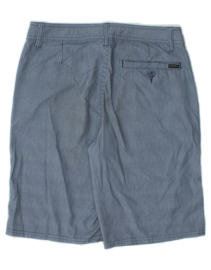 O'NEILL Mens Chino Shorts W27 XS Blue Pinstripe Polyester Vintage O'Neill and Second-Hand O'Neill from Messina Hembry 