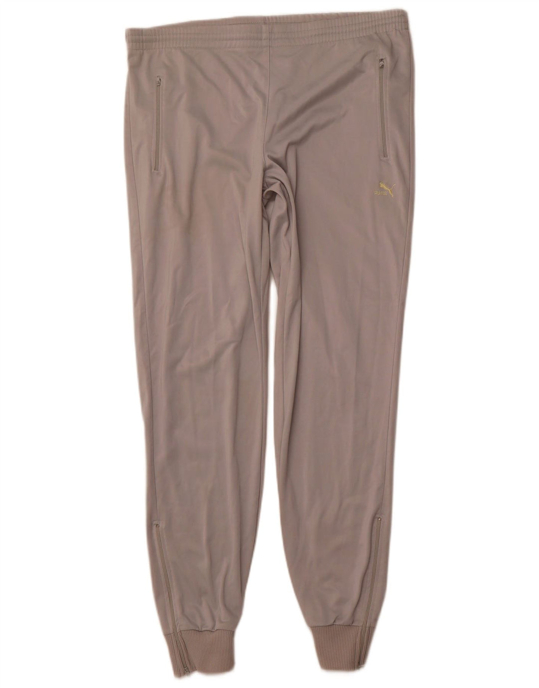 Puma Herren-Trainingsanzug, groß, graues Farbblock-Polyester