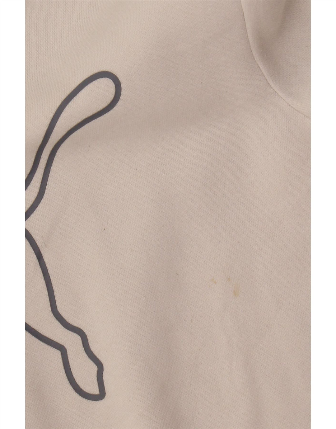 Puma Damen Grafik-Sweatshirt-Pullover UK 14 Mittelweiße Baumwolle