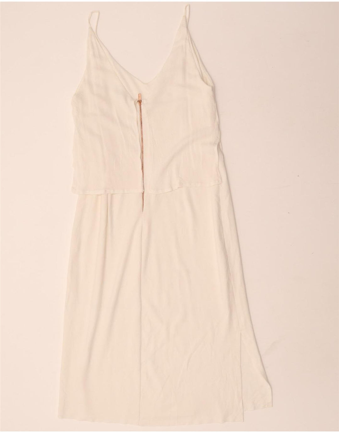 Zara Damen Slip Dress UK 14 Large Weiß