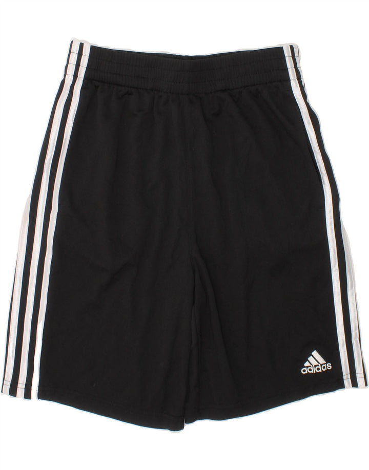 ADIDAS Boys Sport Shorts 14-15 Years Black Polyester Vintage Adidas and Second-Hand Adidas from Messina Hembry 