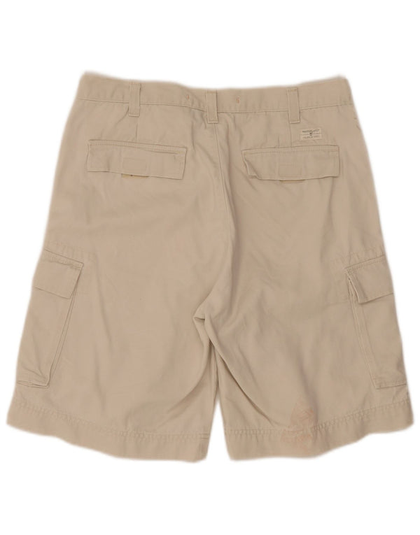 Timberland Herren Cargoshorts W34 Large Beige Baumwolle