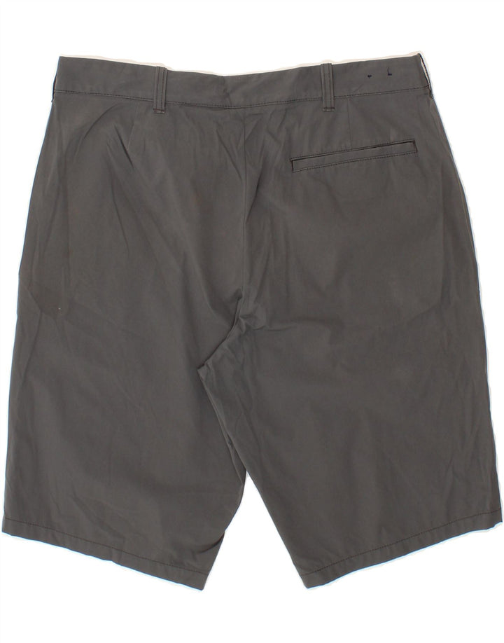 J. CREW Mens Chino Shorts W34 Large Grey Polyester Vintage J. Crew and Second-Hand J. Crew from Messina Hembry 