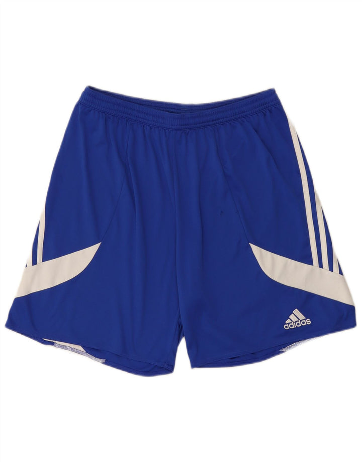 Adidas Herren Climalite Sportshorts, großes blaues Farbblock-Polyester