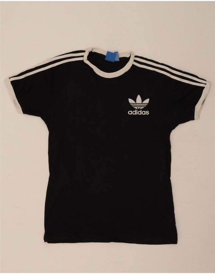 Adidas Herren Grafik T-Shirt Top Medium Schwarz Baumwolle