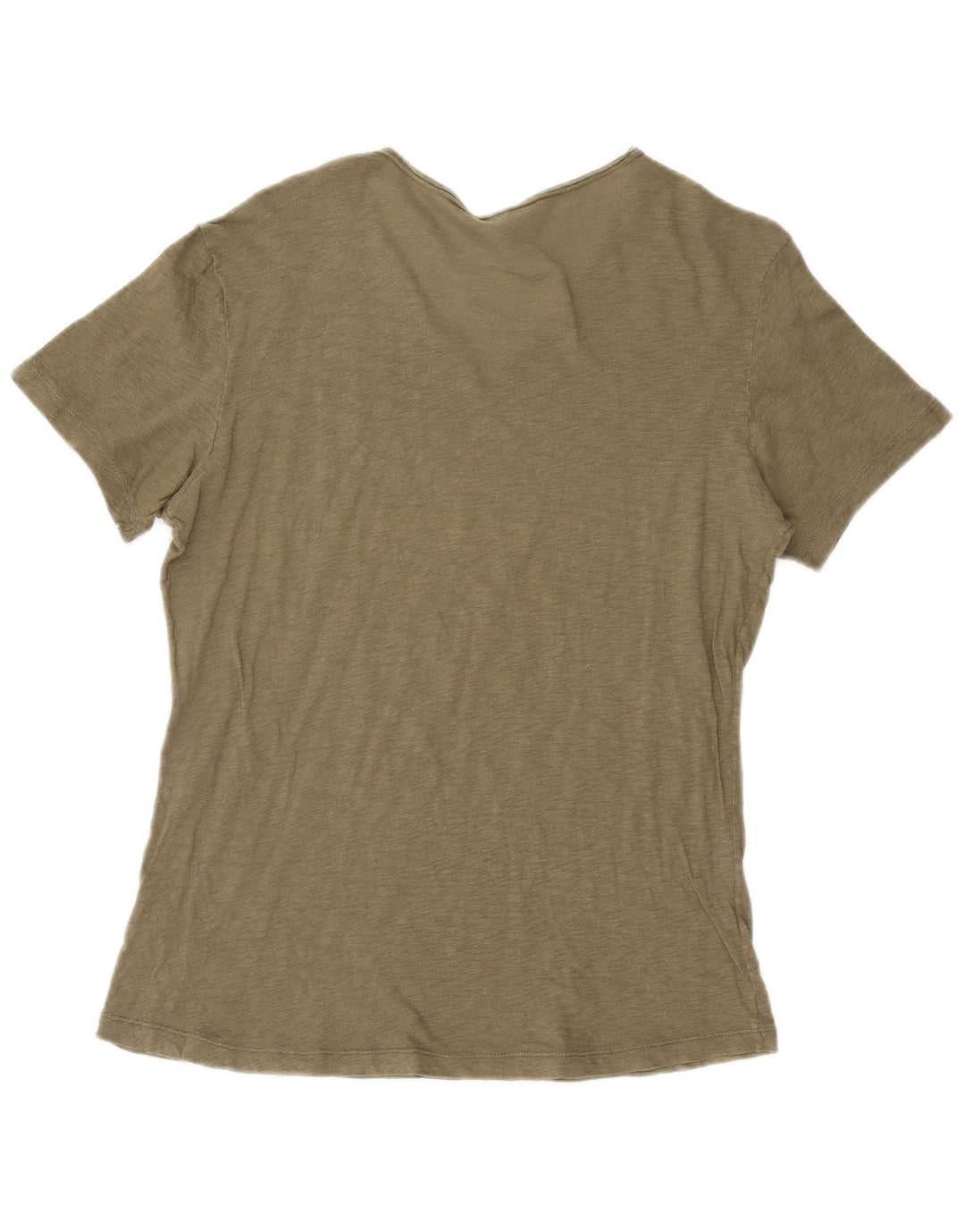 BENETTON Damen T-Shirt Top UK 16 Large Khaki