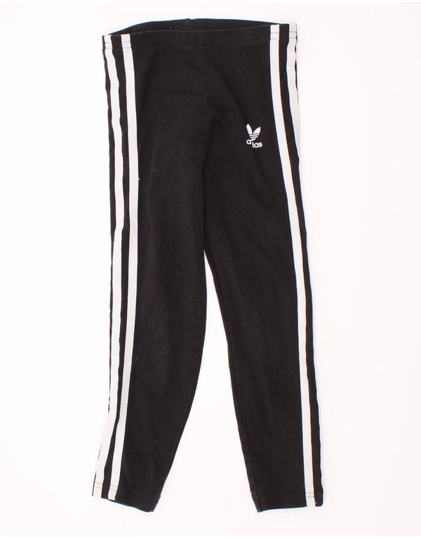 Adidas Mädchen-Trainingshose, 5–6 Jahre, schwarze Baumwolle