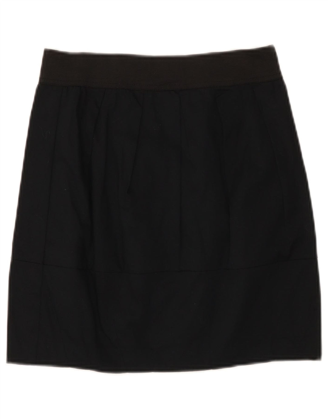 Dkny Damen Minirock Medium W28 Schwarze Baumwolle