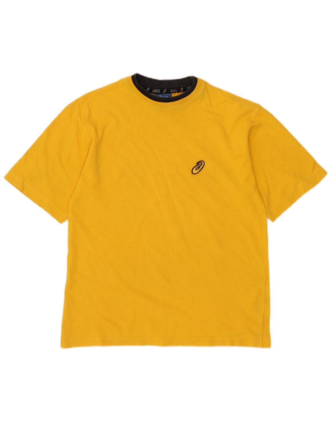 Asics T-Shirt-Oberteil für Jungen, 11–12 Jahre, gelbe Baumwolle