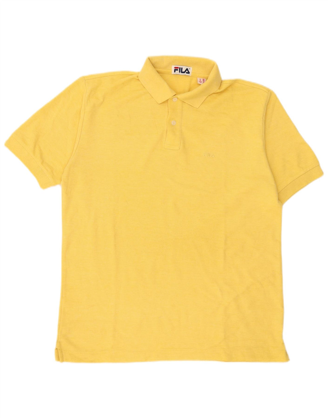 Fila Herren Poloshirt IT 50 mittelgelbe Baumwolle