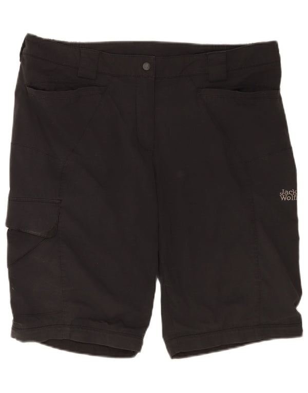 Jack Wolfskin Damen Cargoshorts UK 12/14 Medium W34 Schwarz
