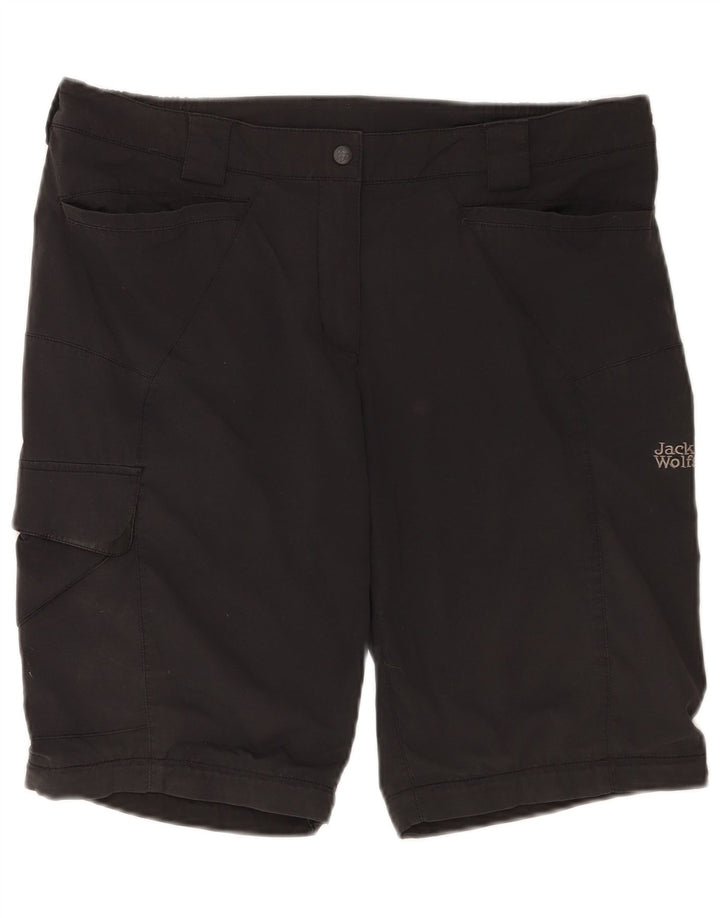 Jack Wolfskin Damen Cargoshorts UK 12/14 Medium W34 Schwarz