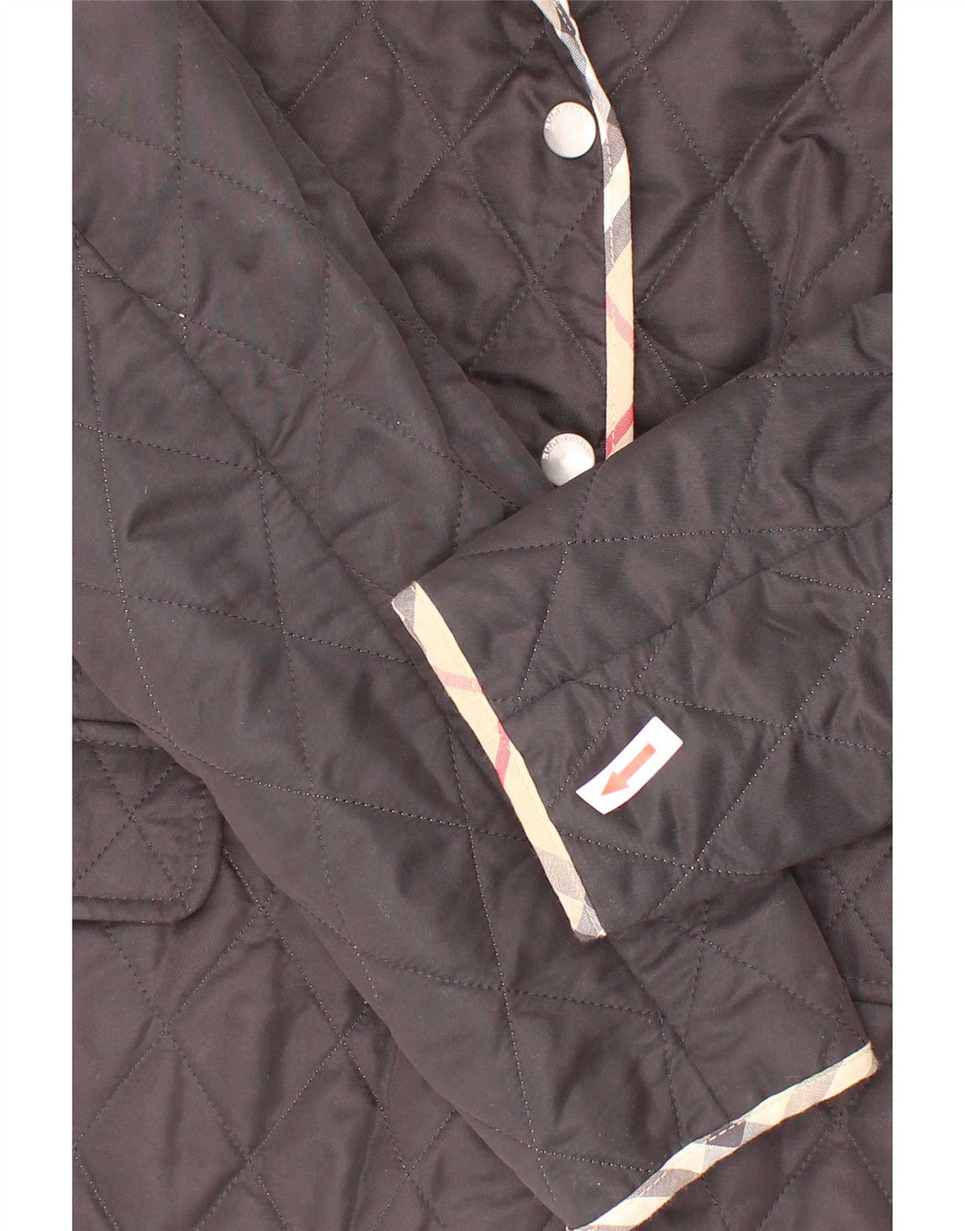 Burberry Steppjacke für Mädchen, 11–12 Jahre, schwarzes Polyester