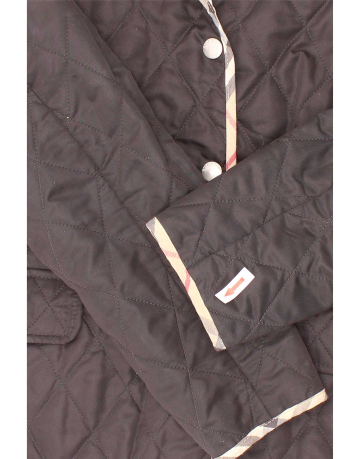 Burberry Steppjacke für Mädchen, 11–12 Jahre, schwarzes Polyester