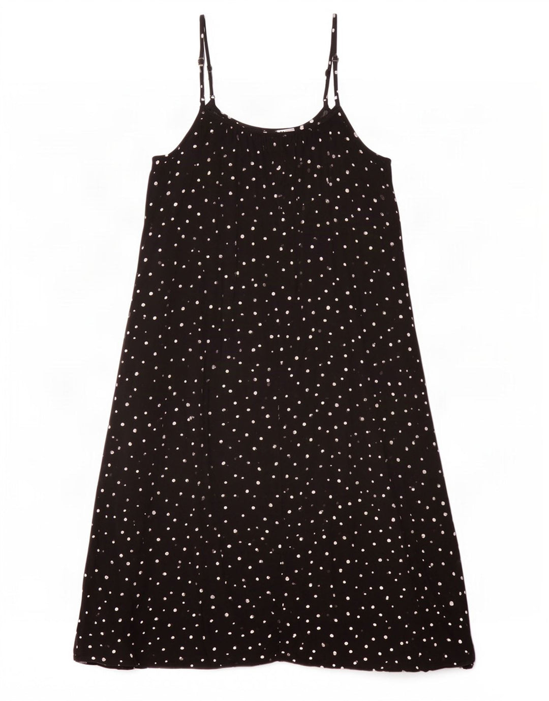 Marks & Spencer Damen-Sommerkleid, Gr. 44, groß, schwarz gefleckte Viskose