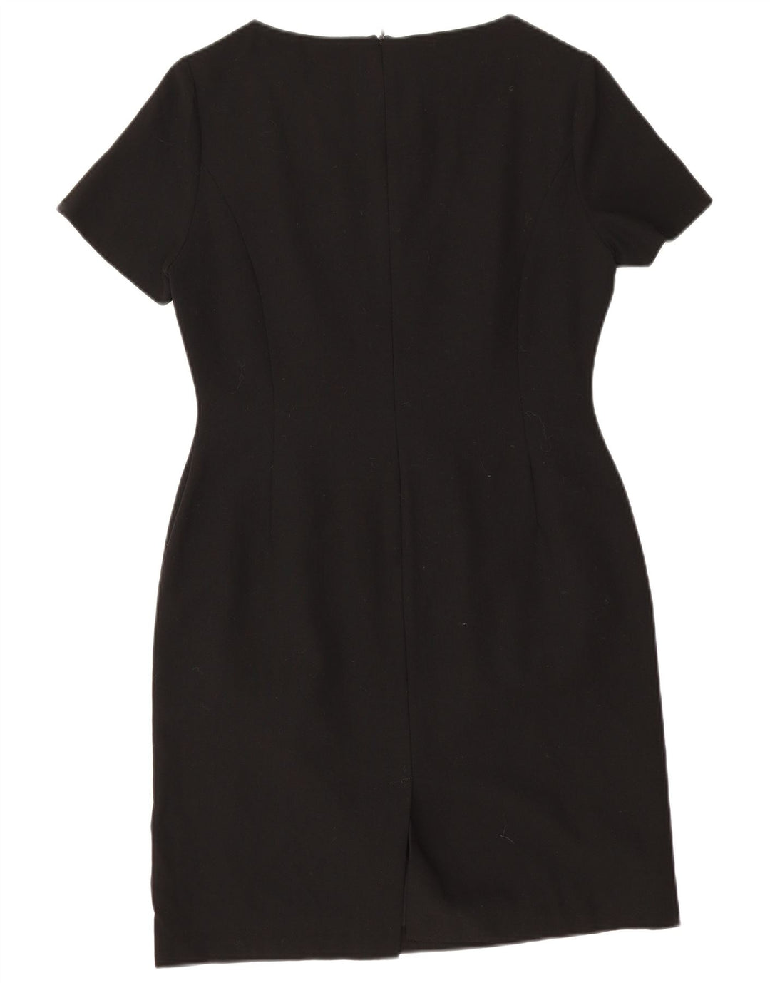 Laura Ashley Damen Etuikleid UK 12 Medium Schwarz Schurwolle