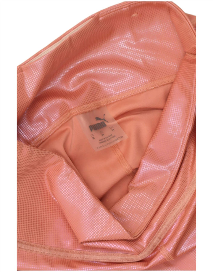 Puma Damen Crop Leggings UK 12 Mittelrosa