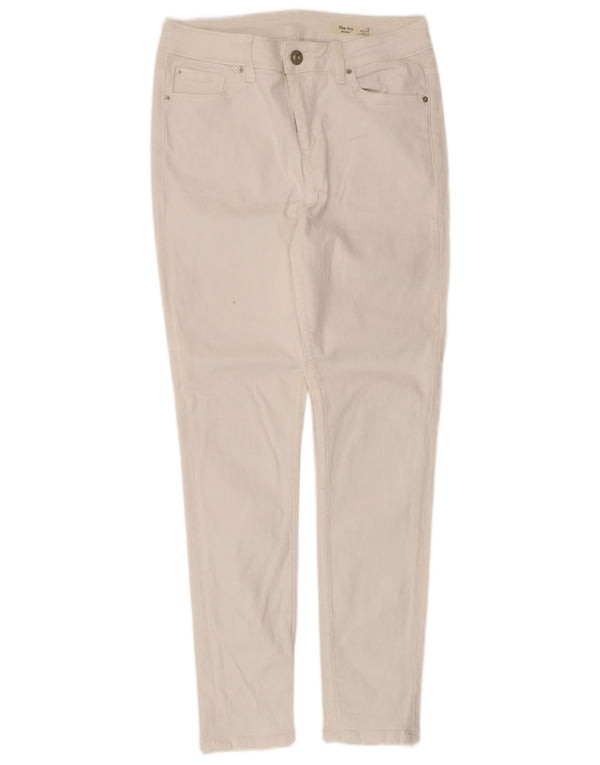 Marks & Spencer Damen The Ivy Skinny Jeans UK 12 Medium W30 L28 Weiß