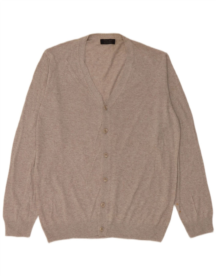 Zara Herren Strickjacke XL Grau