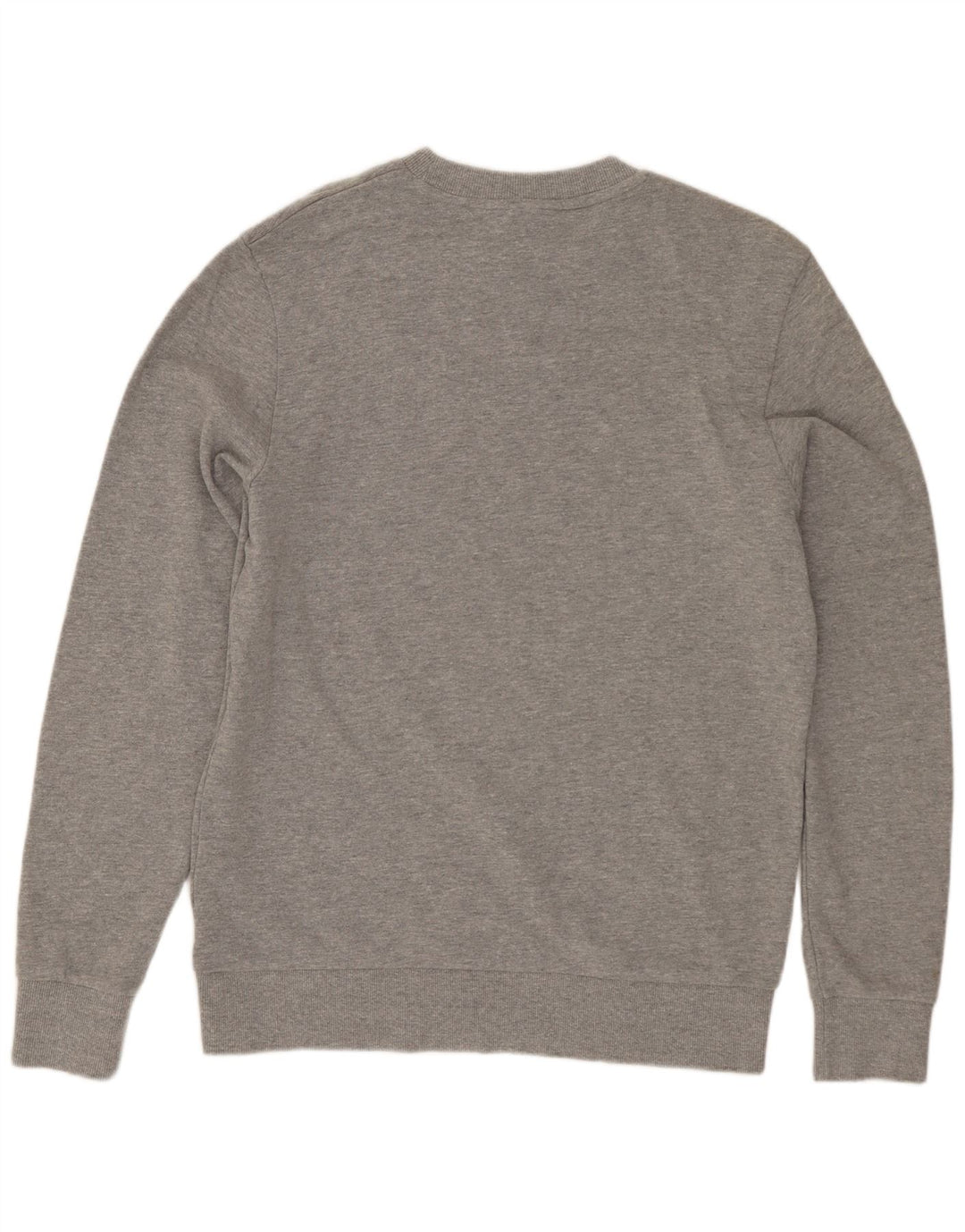 Jack & Jones Herren-Sweatshirt-Pullover aus mittelgrau gefleckter Baumwolle
