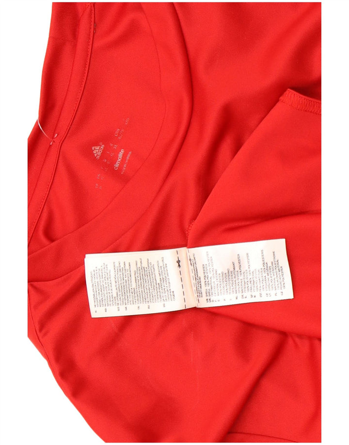 Adidas Herren Climalite T-Shirt Top XL Rot Polyester