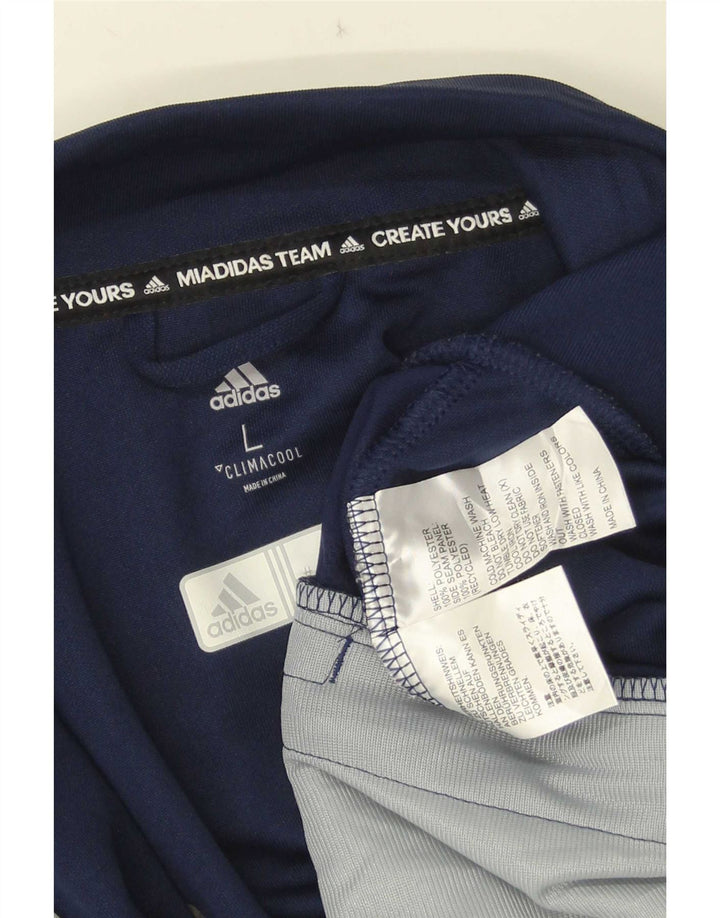 Adidas Herren Climacool Trainingsanzug-Top-Jacke, groß, Marineblau, Farbblock