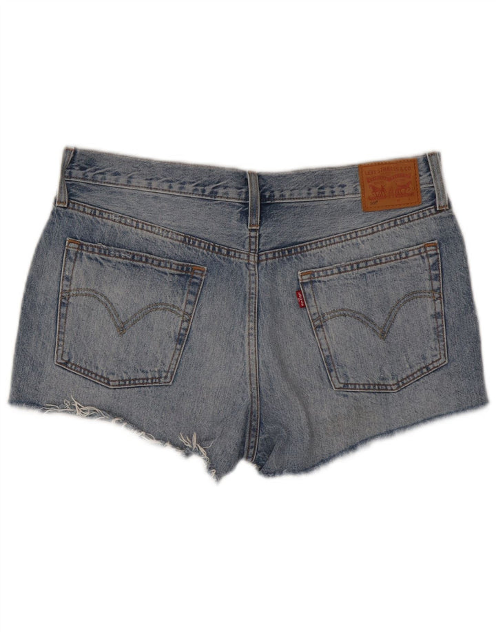 Levi's Damen 501 Jeansshorts W32 mittelblaue Baumwolle