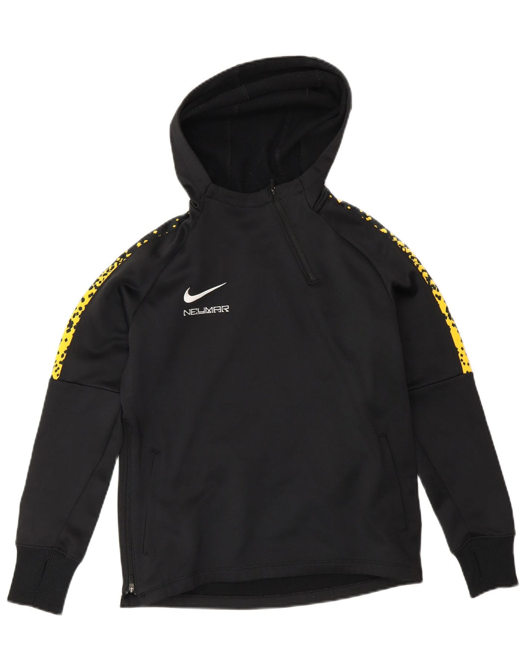 Nike Jungen Dri Fit Graphic Kapuzenpullover mit Reißverschluss, 10–11 Jahre, mittelschwarz