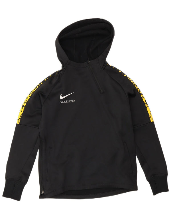 Nike Jungen Dri Fit Graphic Kapuzenpullover mit Reißverschluss, 10–11 Jahre, mittelschwarz