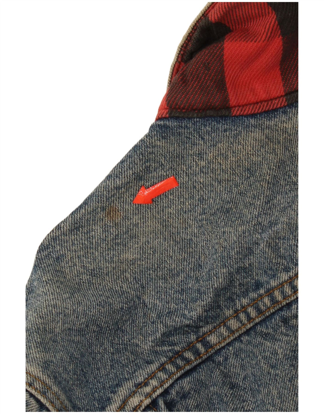 Levi's Herren Crop Denim Jacke UK 42 XL Blaue Baumwolle