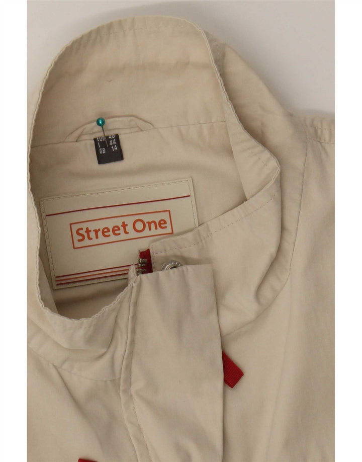 Street One Ärmellose Trainingsjacke für Damen, UK 14, Mittelbeige