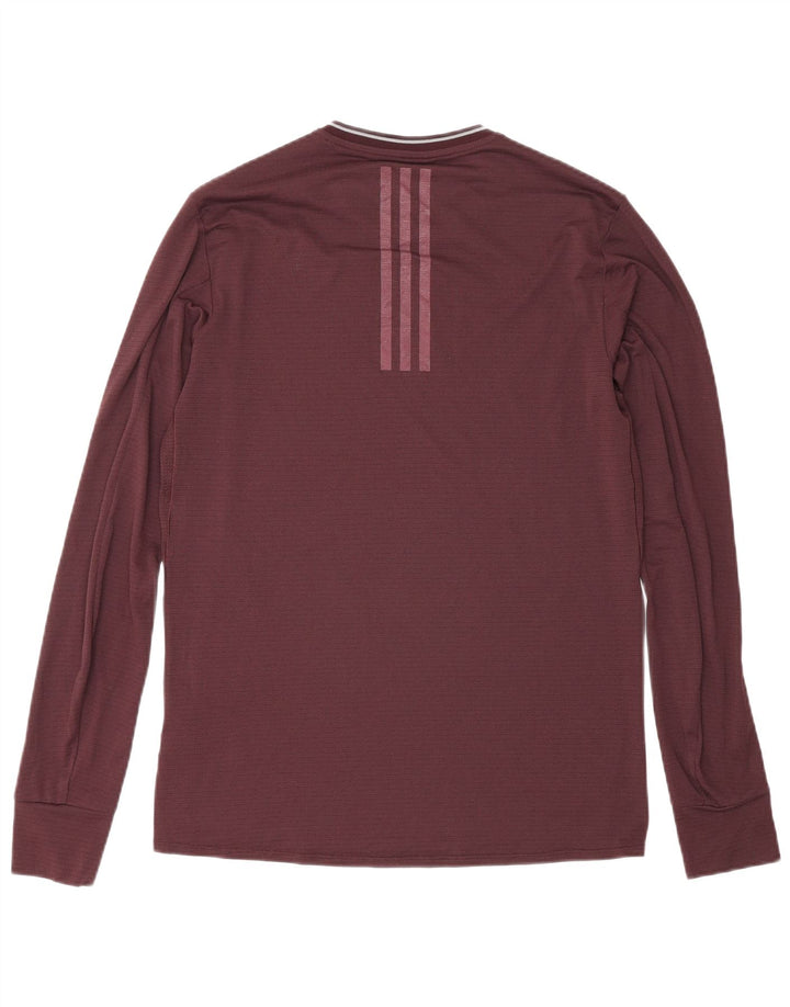 Adidas Herren Climacool Top Langarm Klein Burgund Polyester