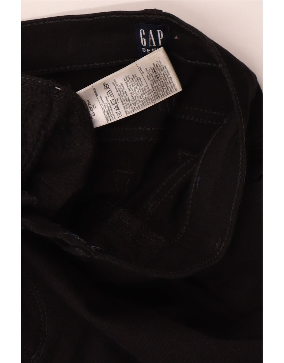 GAP Womens Skinny Jeans W28 L27 Black Cotton Vintage Gap and Second-Hand Gap from Messina Hembry 