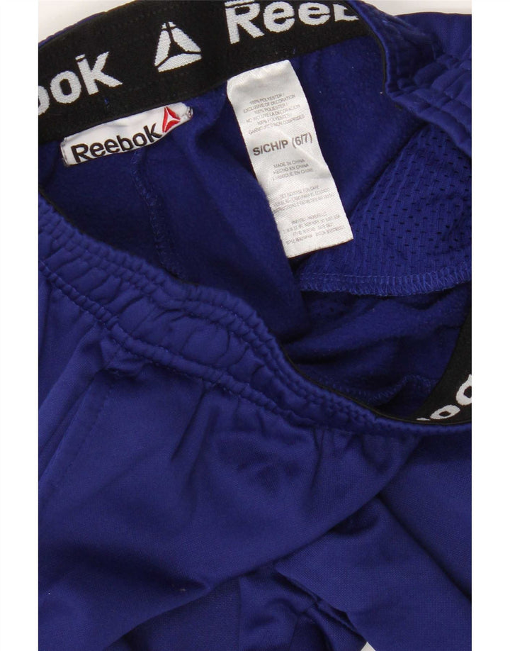 Reebok Jungen-Trainingshose, Jogginghose, 6–7 Jahre, Größe S, Blau, Polyester