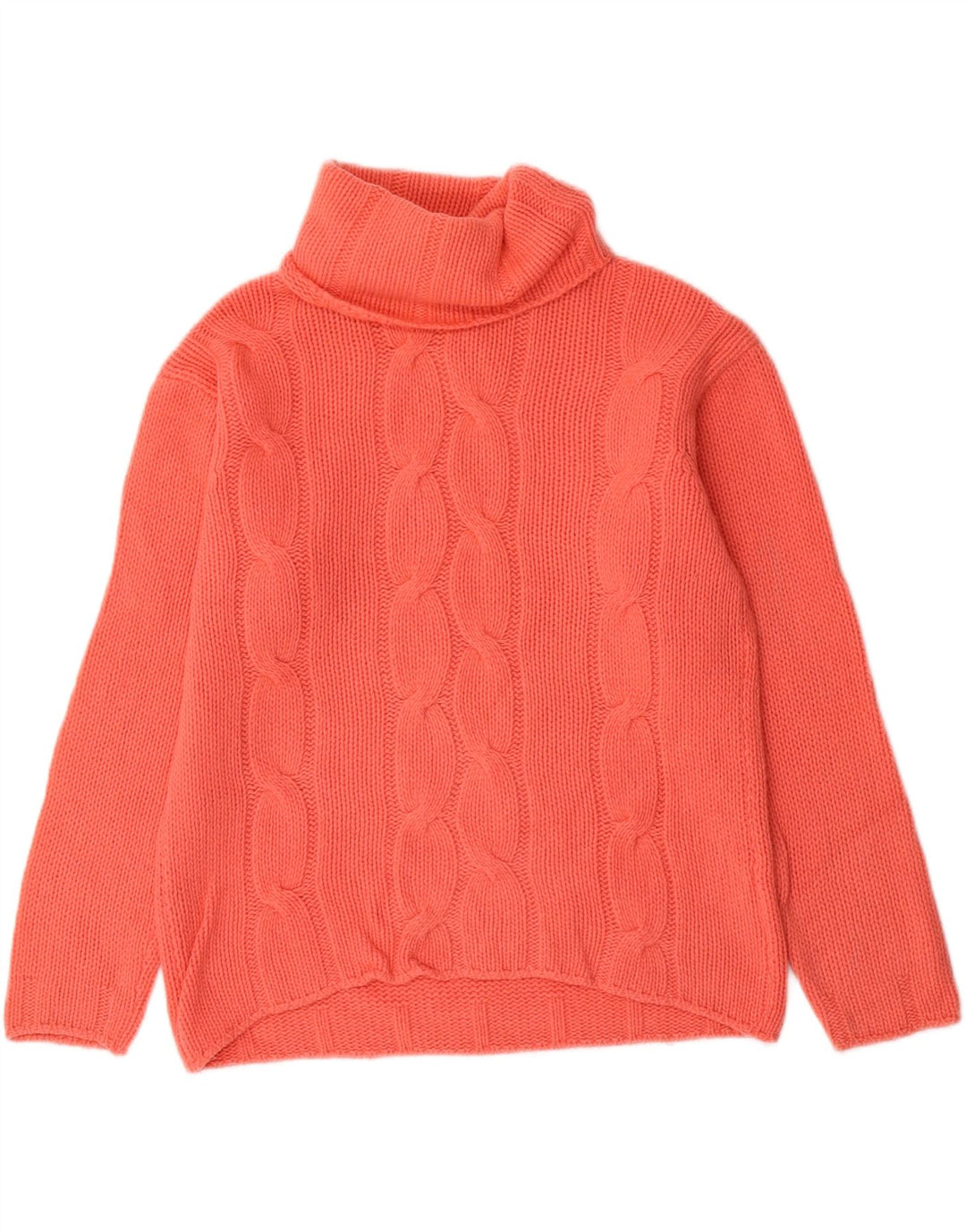 Laura Berlucchi Damen-Pullover mit Rollkragen, Gr. 16, Größe L, Rosa, Lammwolle