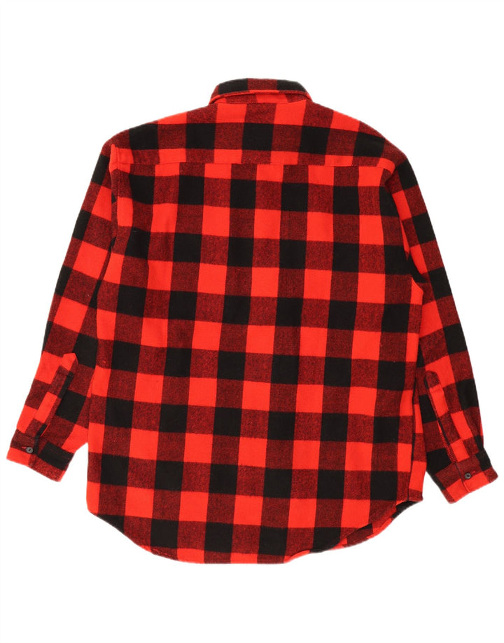 Report Mens Lumberjack Flannel Shirt Medium Red Gingham