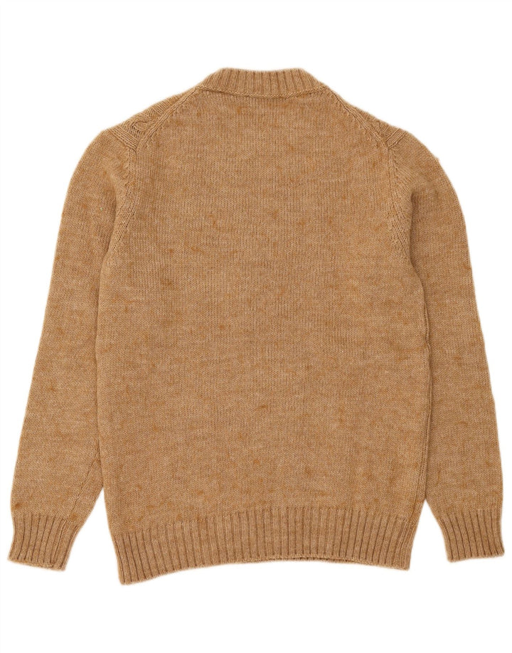 Sisley Damen-Pullover mit Rundhalsausschnitt, Gr. 8, Beige