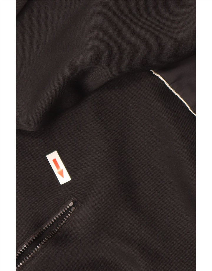 Adidas Herren-Kapuzenpullover mit Reißverschluss, groß, aus schwarzem Polyester