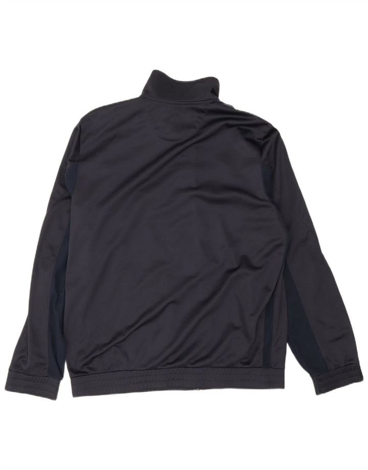 Lotto Herren-Trainingsanzug-Oberteil, mittleres Marineblau, Farbblock-Polyester