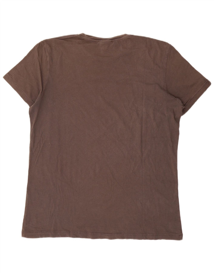 LOTTO Herren Grafik T-Shirt Top XL Braun